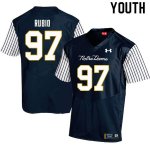 Notre Dame Fighting Irish Youth Gabe Rubio #97 Navy Under Armour Alternate Authentic Stitched College NCAA Football Jersey AMM0899ON